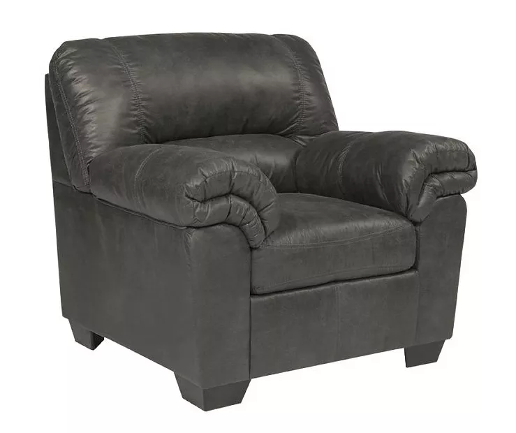 Bladen Slate Faux Leather Armchair