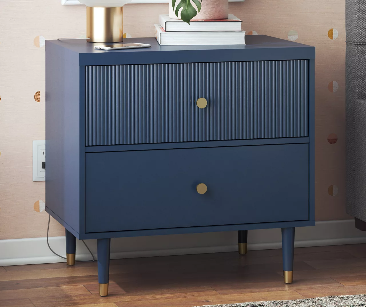Elizabeth Navy Nightstand - Image 4