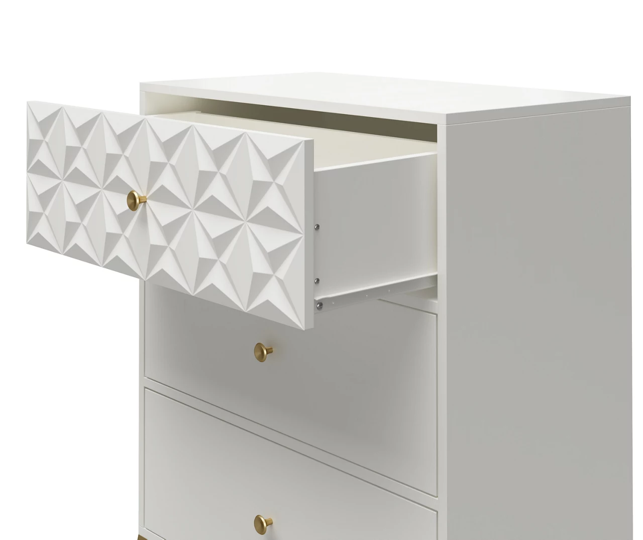 Blair White 3-Drawer Dresser - Image 4
