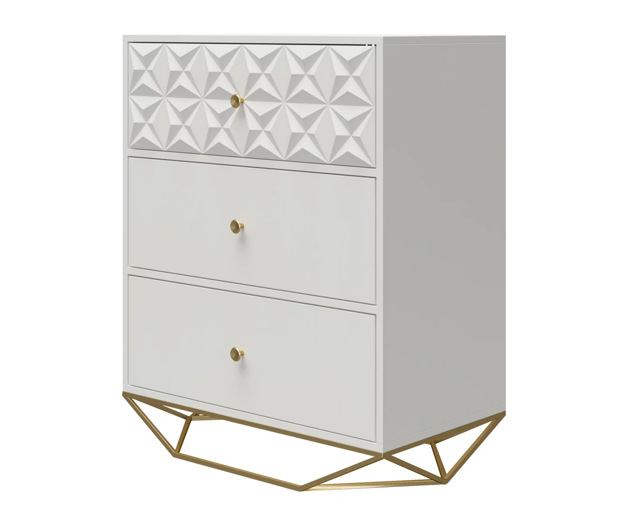 Blair White 3-Drawer Dresser - Image 3