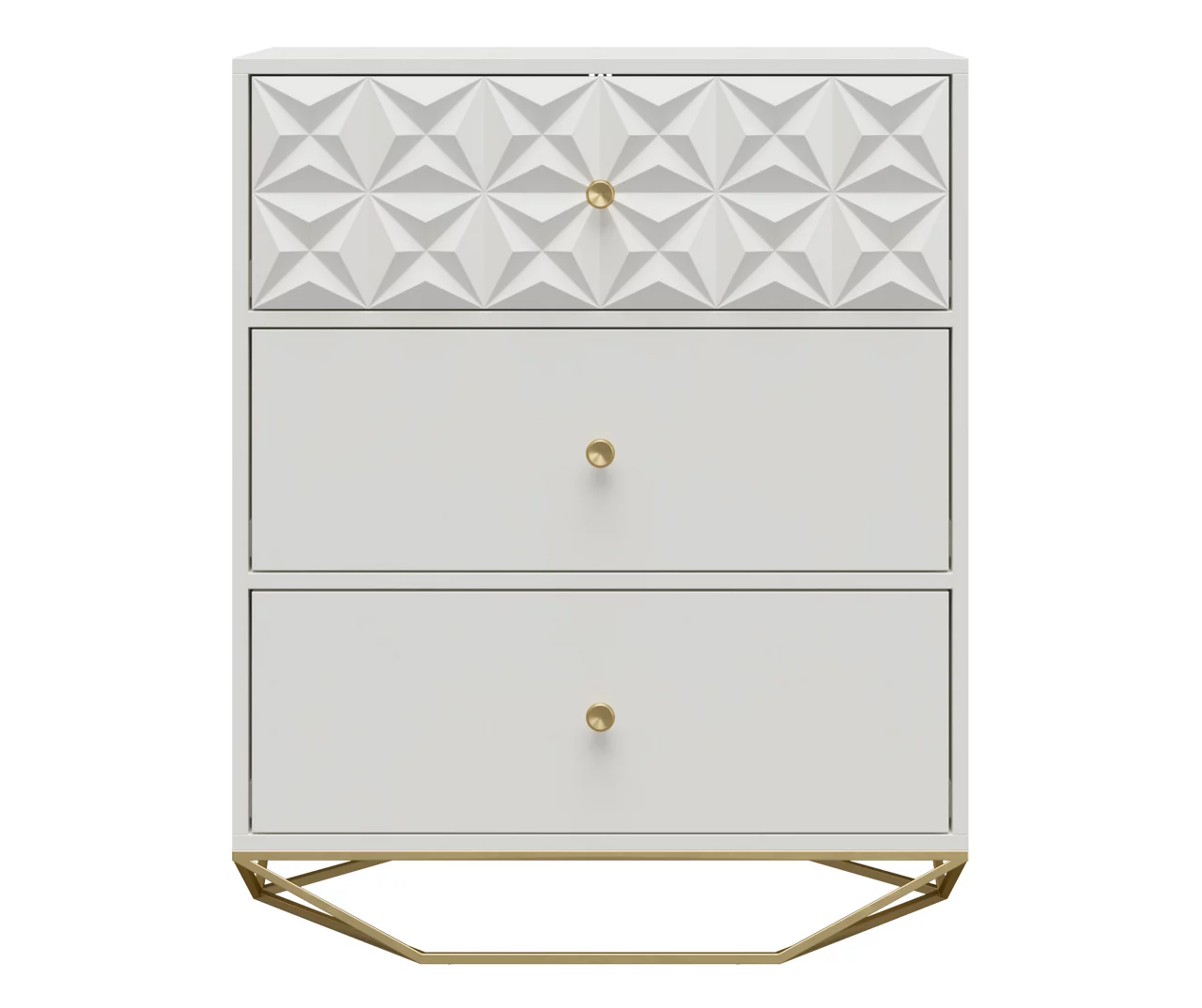 Blair White 3-Drawer Dresser - Image 2
