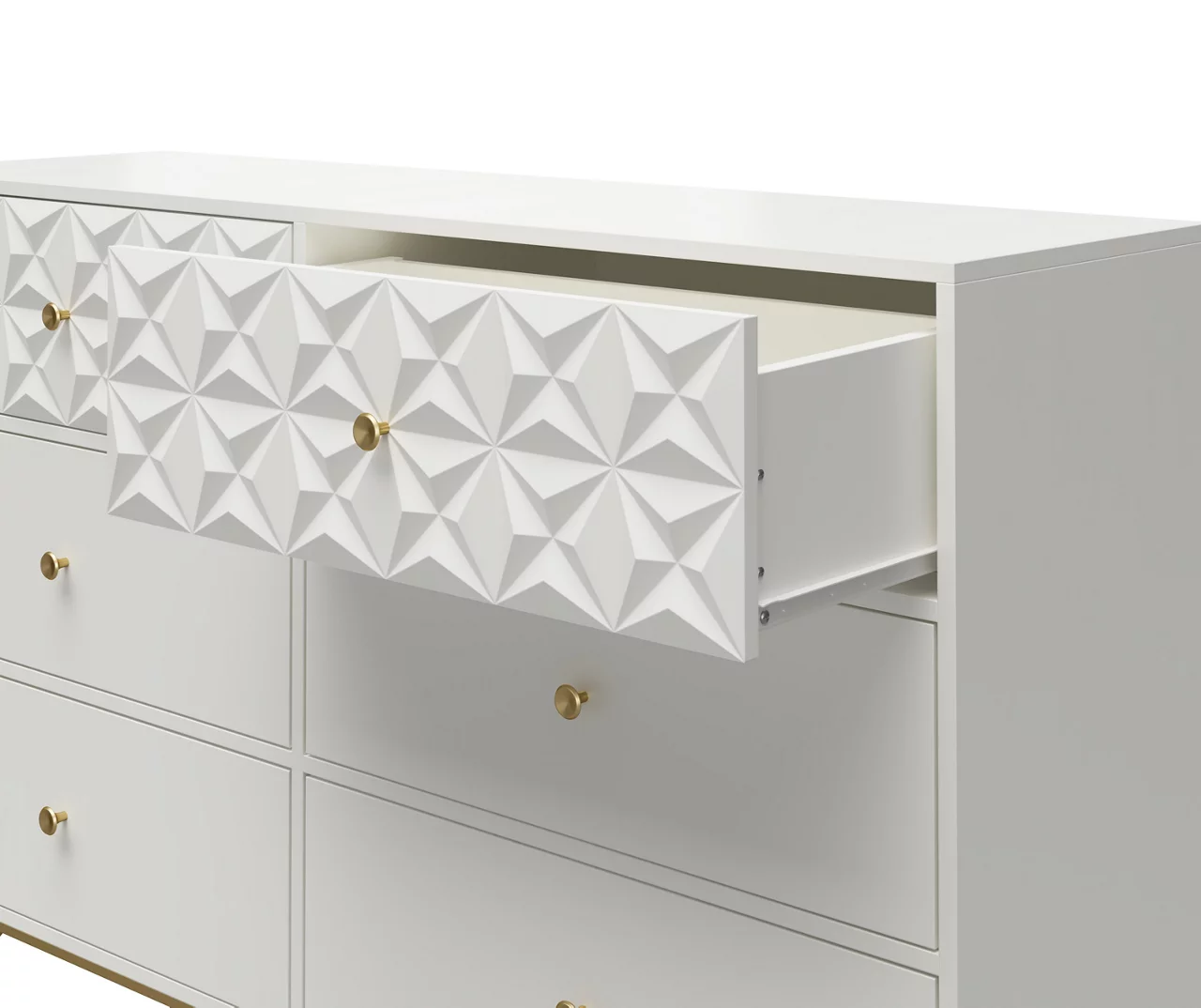 Blair White 6-Drawer Dresser - Image 3
