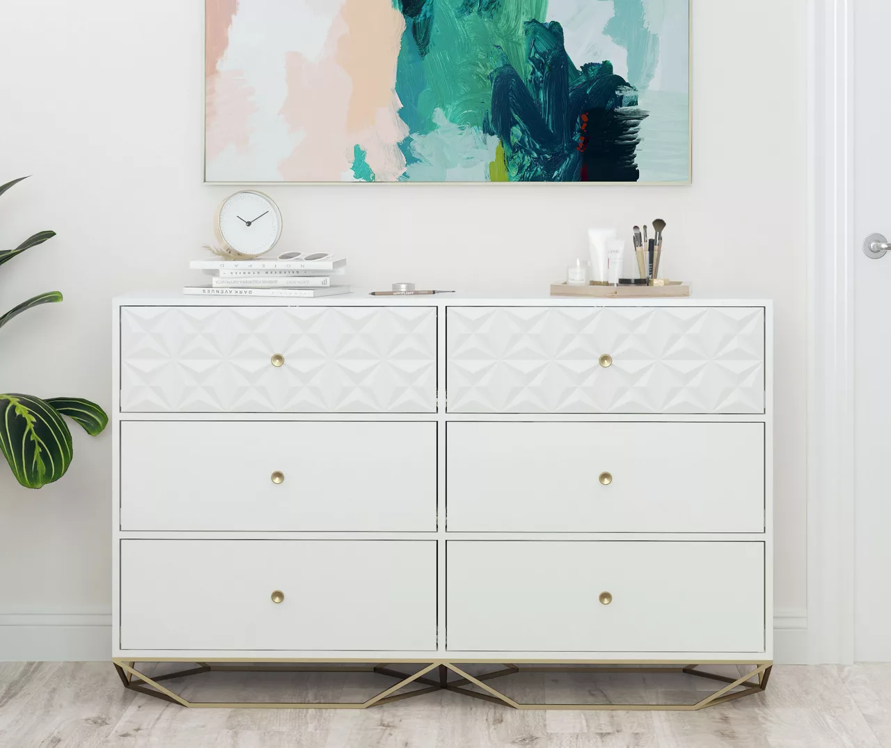 Blair White 6-Drawer Dresser