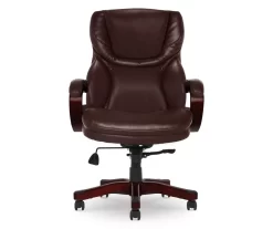 Conway Brown Big & Tall Bonded Leather Office Chair
