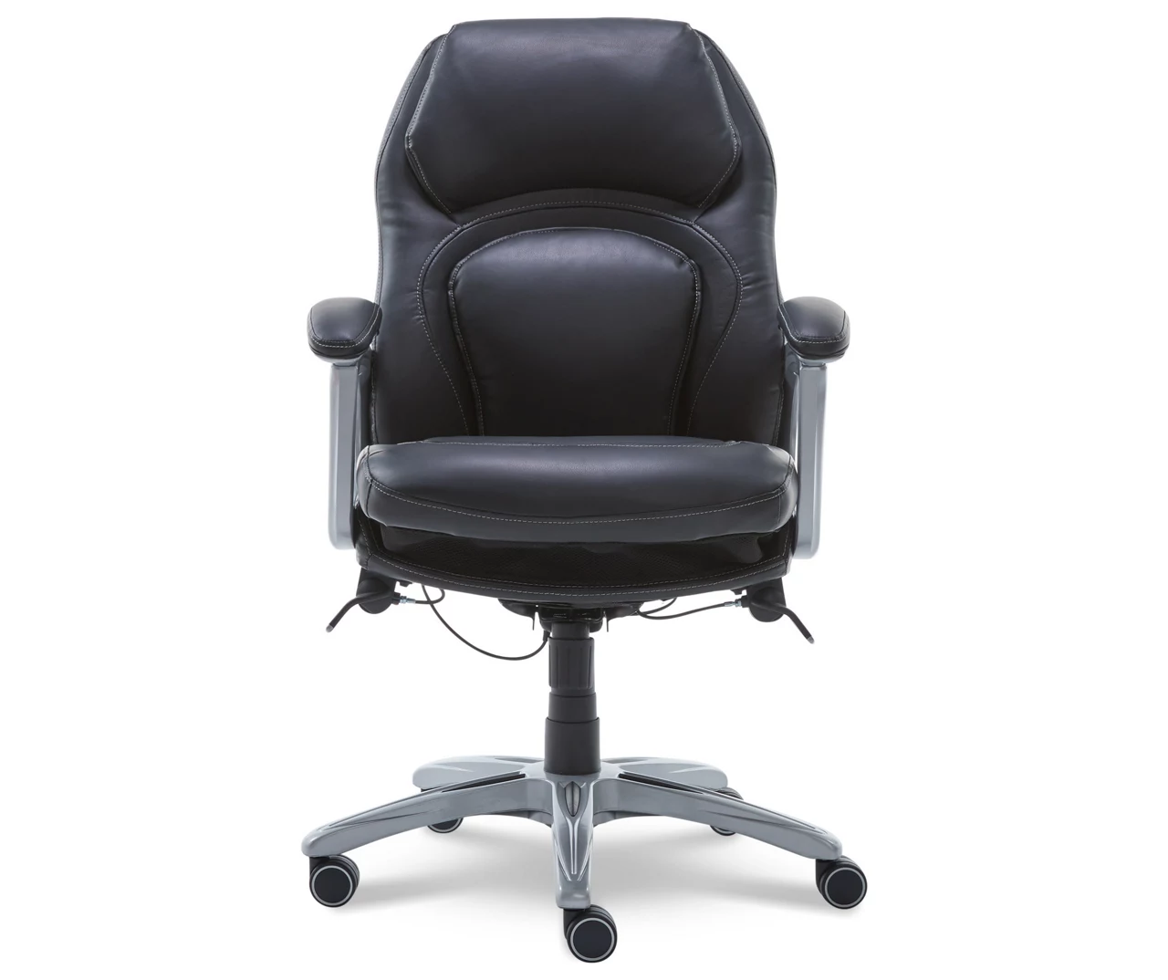 Delvin Black Bonded Leather Office Chair