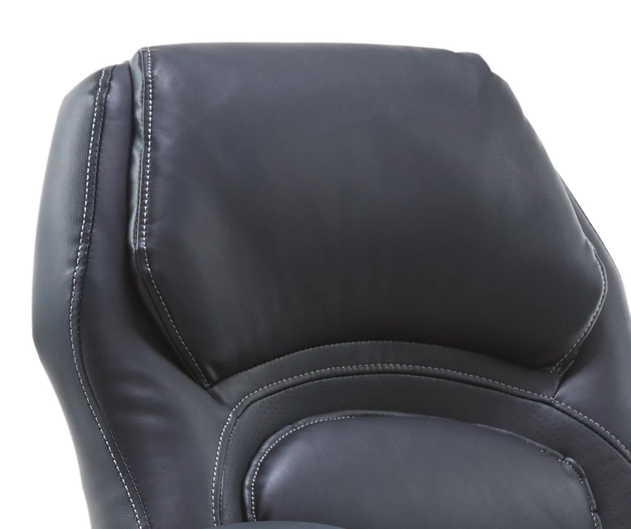 Delvin Black Bonded Leather Office Chair - Image 9