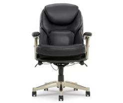 Claremont Black Bonded Leather Office Chair