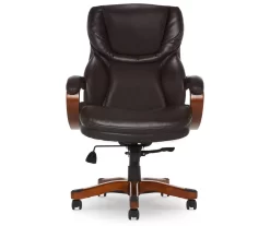 Conway Dark Brown Big & Tall Bonded Leather Office Chair