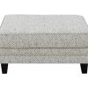 Gretna Diamond Sand Ottoman