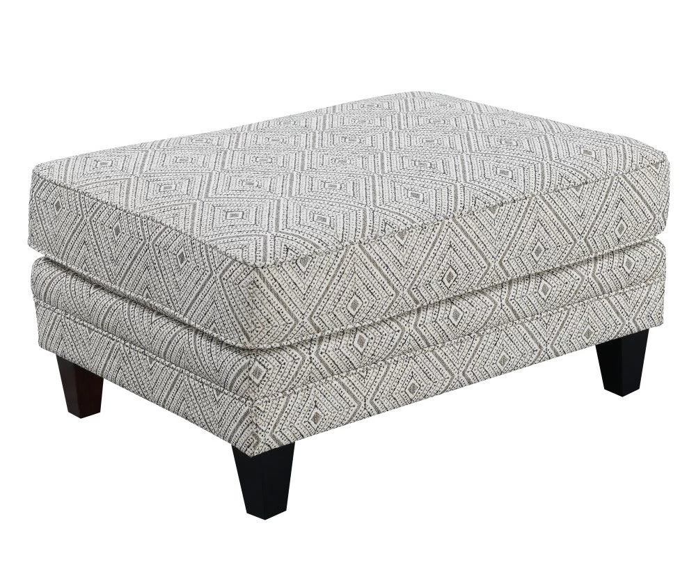 Gretna Diamond Sand Ottoman - Image 2