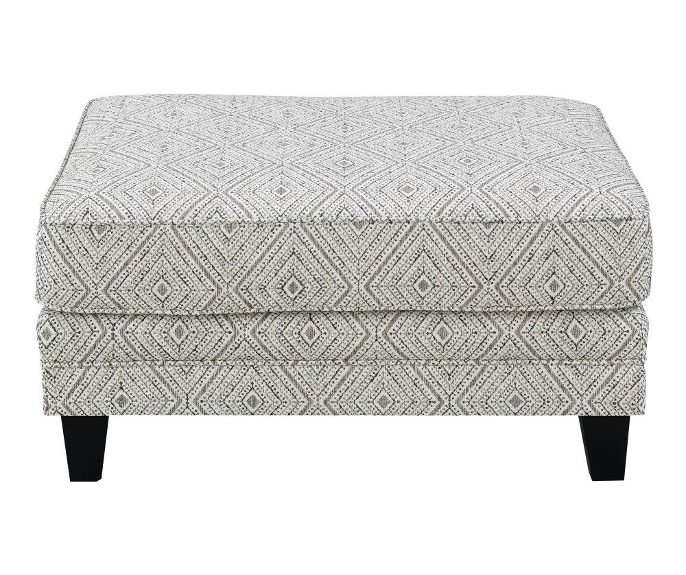 Gretna Diamond Sand Ottoman