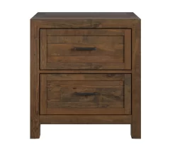 West Caramel 2-Drawer Nightstand