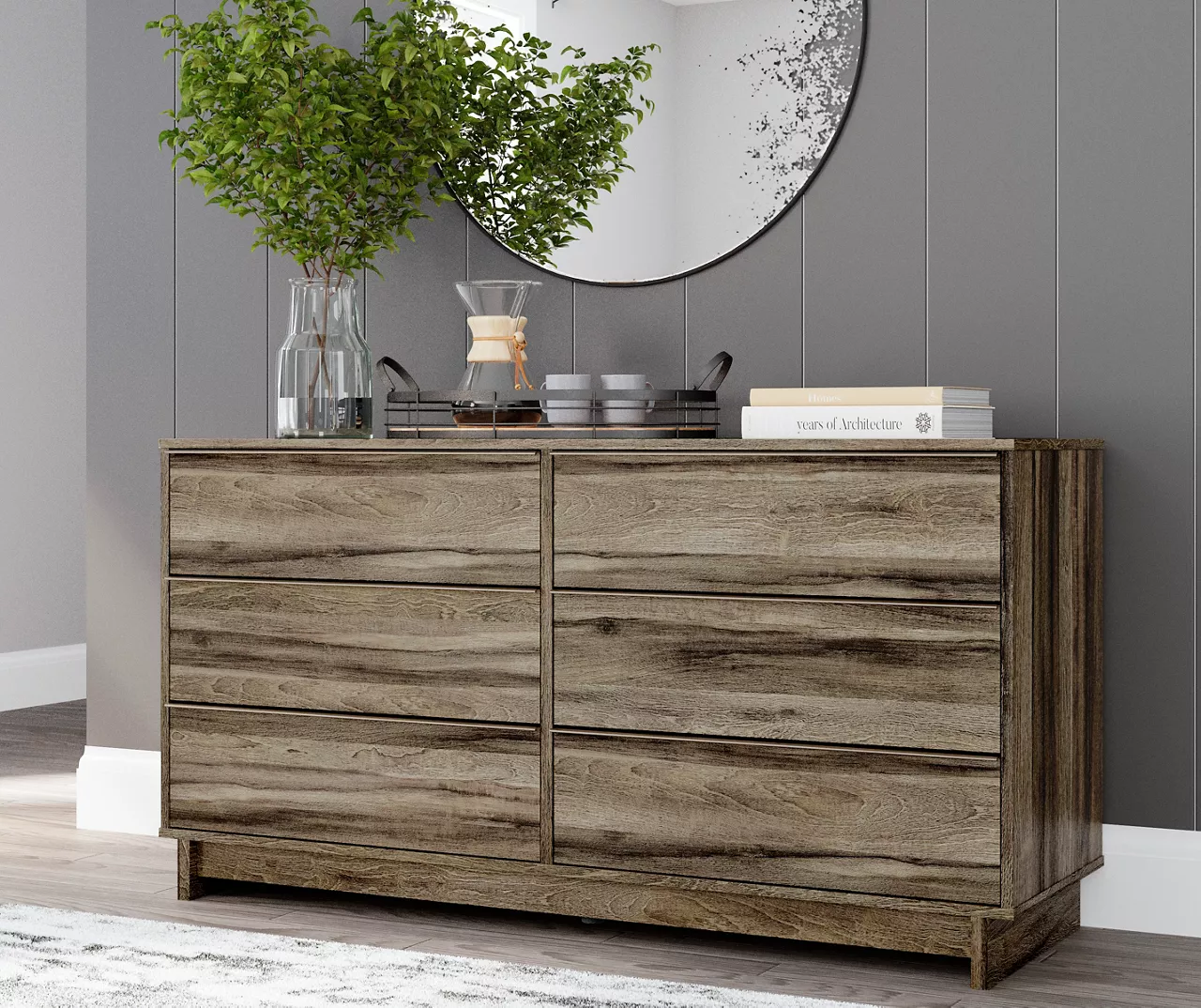 Shallifer Brown 6-Drawer Dresser - Image 7