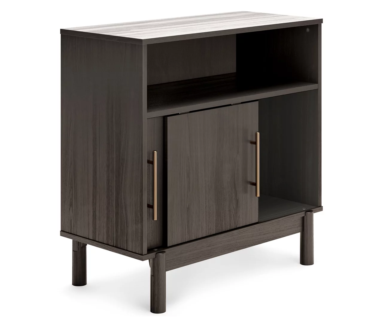Brymont Dark Gray Sliding Door Accent Cabinet - Image 3