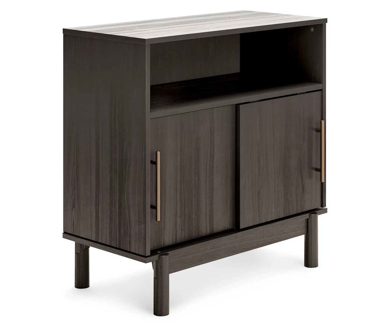 Brymont Dark Gray Sliding Door Accent Cabinet - Image 2