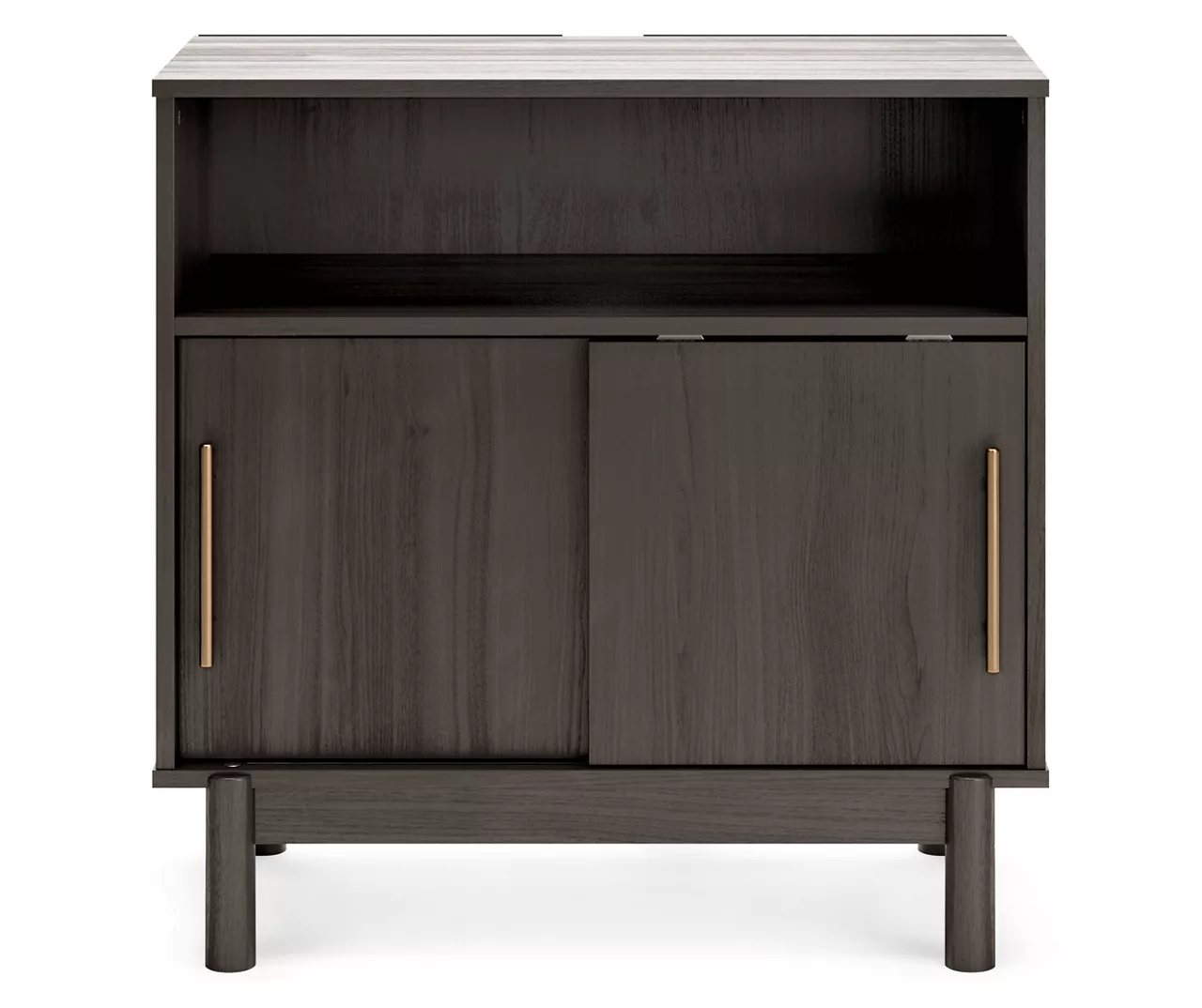Brymont Dark Gray Sliding Door Accent Cabinet