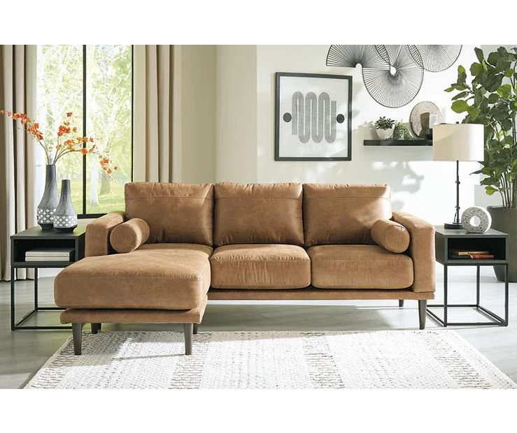 Signature Design By Ashley Arroyo Faux Leather Sofa Chaise - Image 9