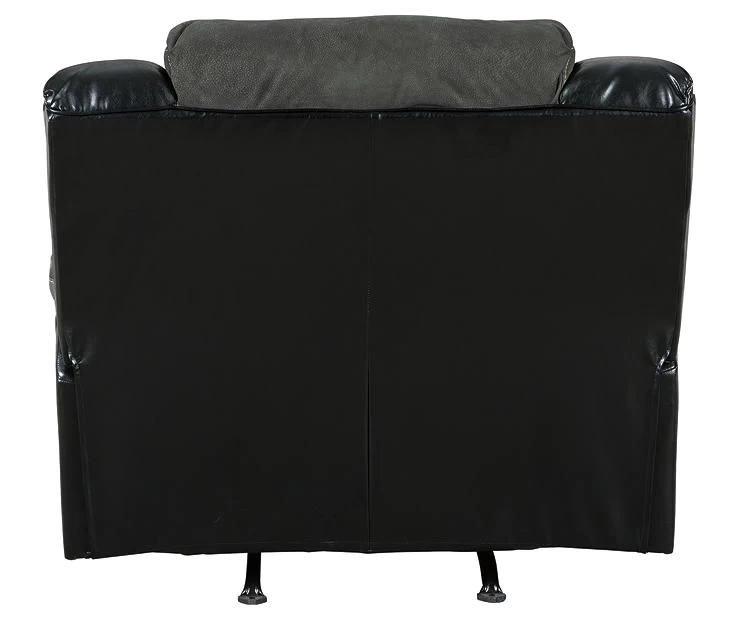 Earhart Slate Faux Leather Rocker Recliner - Image 7