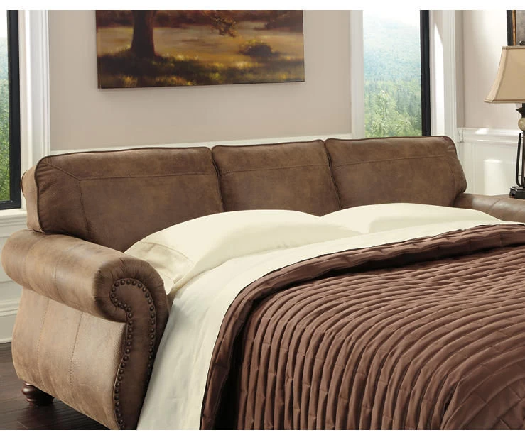 Larkinhurst Earth Faux Leather Queen Sofa Sleeper - Image 2