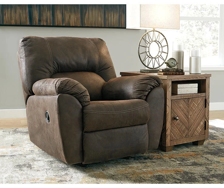 Tambo Canyon Faux Leather Rocker Recliner - Image 2