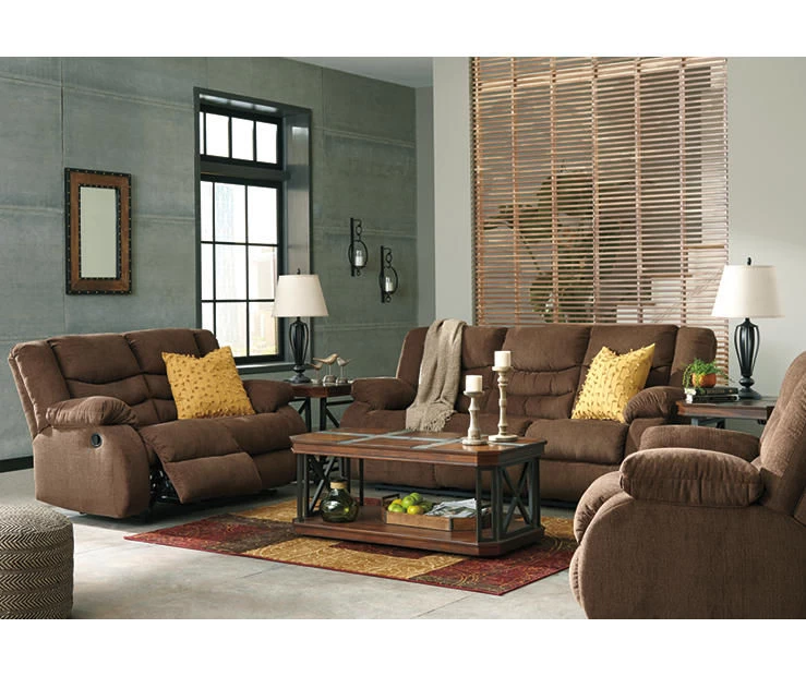 Tulen Chocolate Reclining Sofa - Image 6