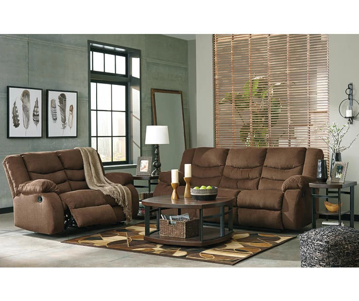 Tulen Chocolate Reclining Sofa - Image 5