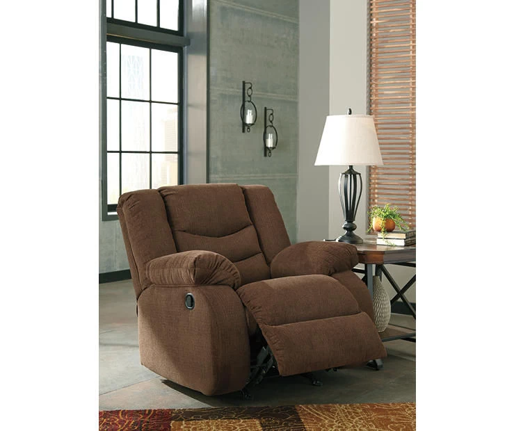 Tulen Chocolate Rocker Recliner - Image 3