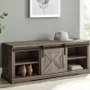 Walker Edison Sliding Barn Door Entryway Bench