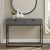 Walker Edison Faux Shagreen 2-Drawer Console Table