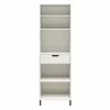 Evolution Vantage White 5-Shelf Open Cabinet