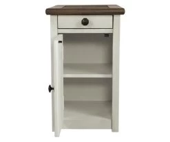 Bolanburg Chairside End Table With USB Ports, Outlets & Tray