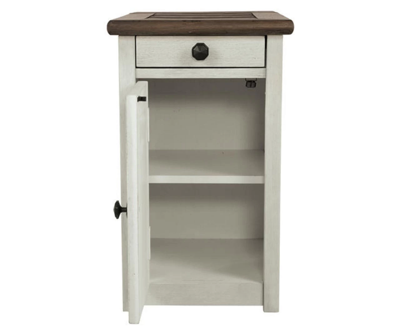 Bolanburg Chairside End Table With USB Ports, Outlets & Tray