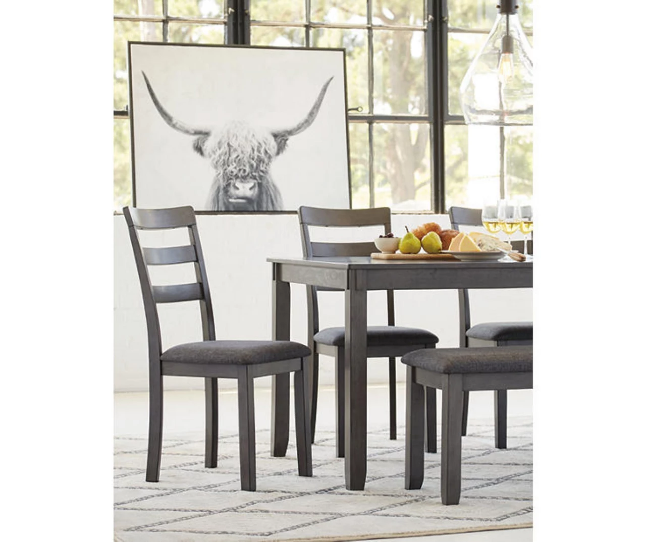 Fairview 6-Piece Dining Set With Bench - Image 6