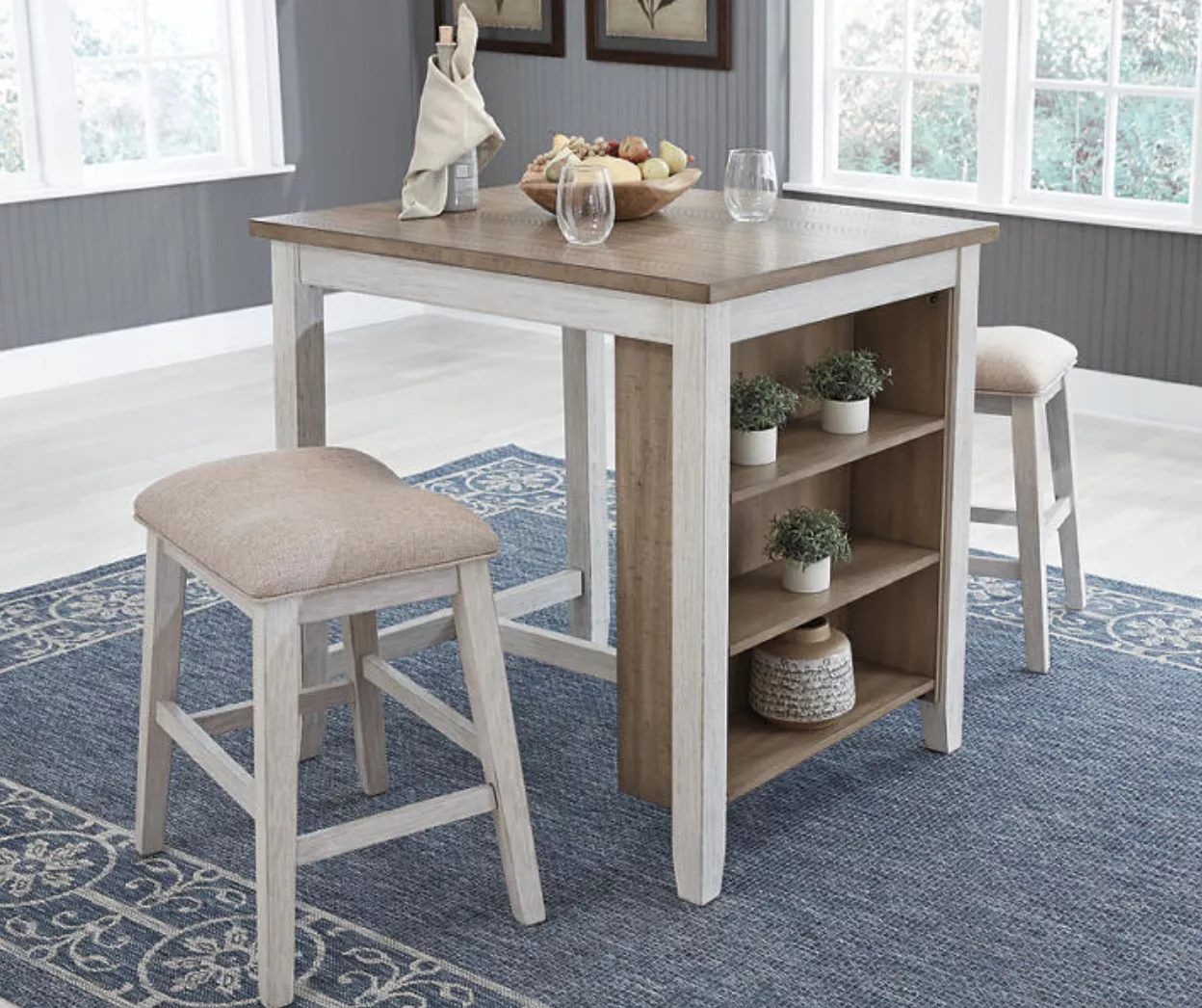 Nutley 3-Piece Storage Counter-Height Dining Set - Image 3