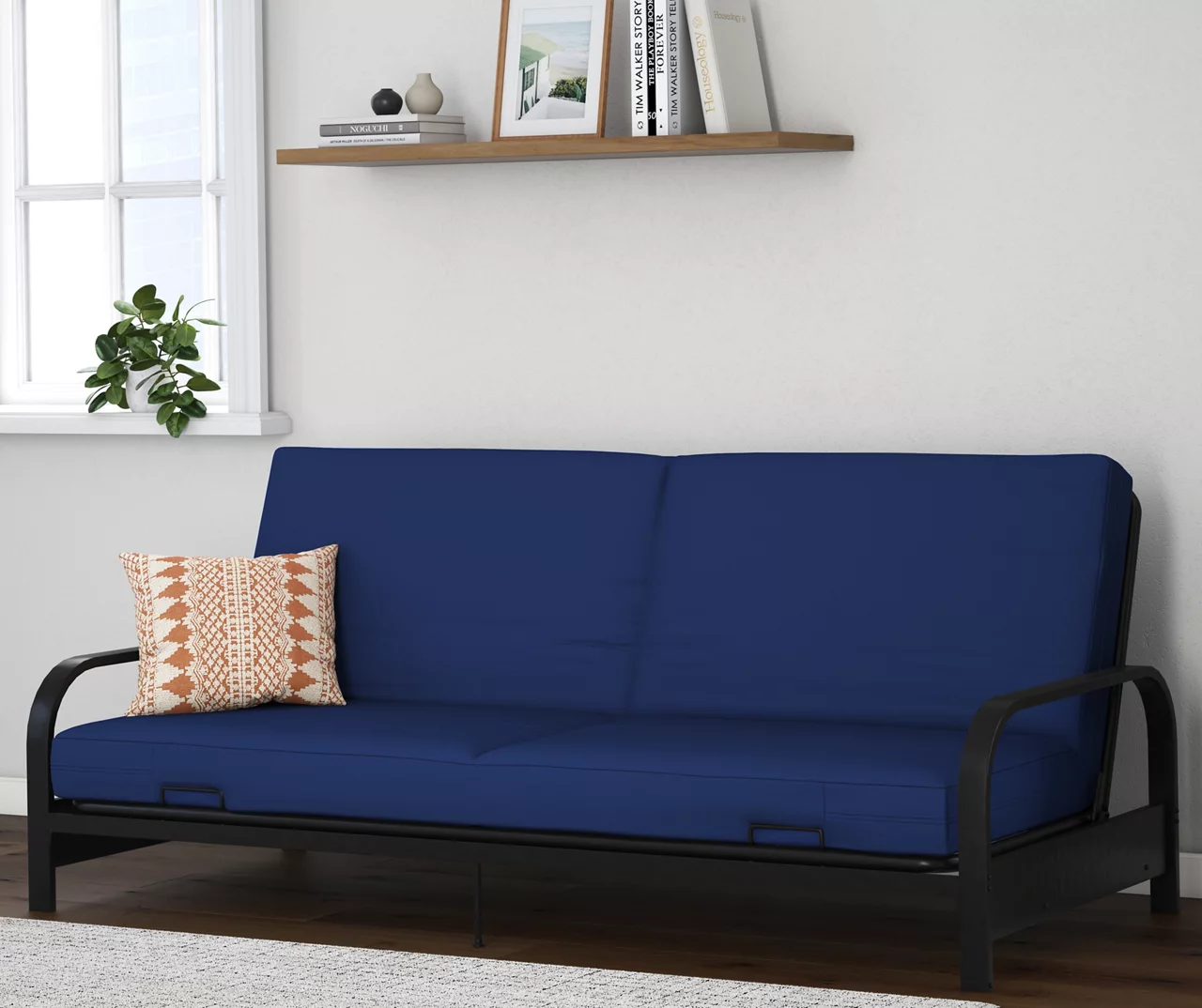 DHP Elbern Black Metal Futon With Cover - Image 5