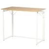 Blonde Wood & White Folding Desk