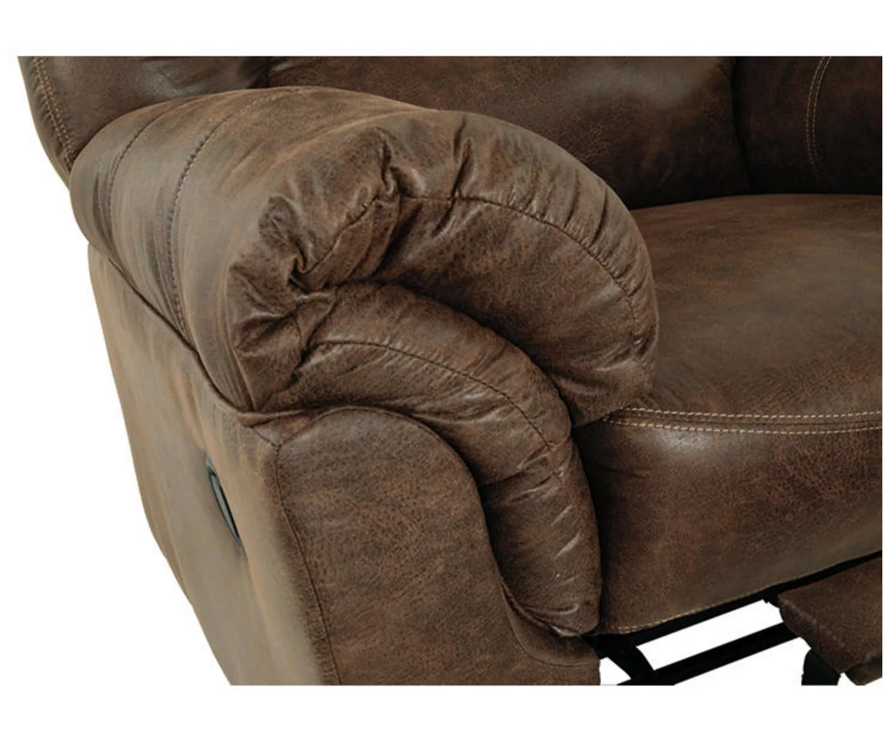 Bladen Coffee Faux Leather Rocker Recliner - Image 3