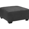 Ambee Gray Oversize Accent Ottoman