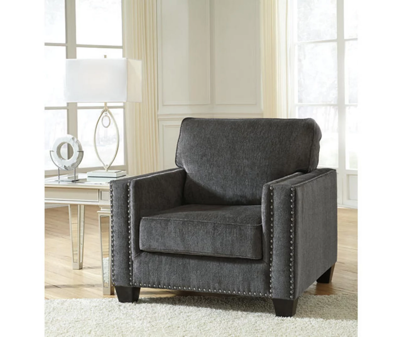 Gavril Smoky Gray Armchair - Image 3