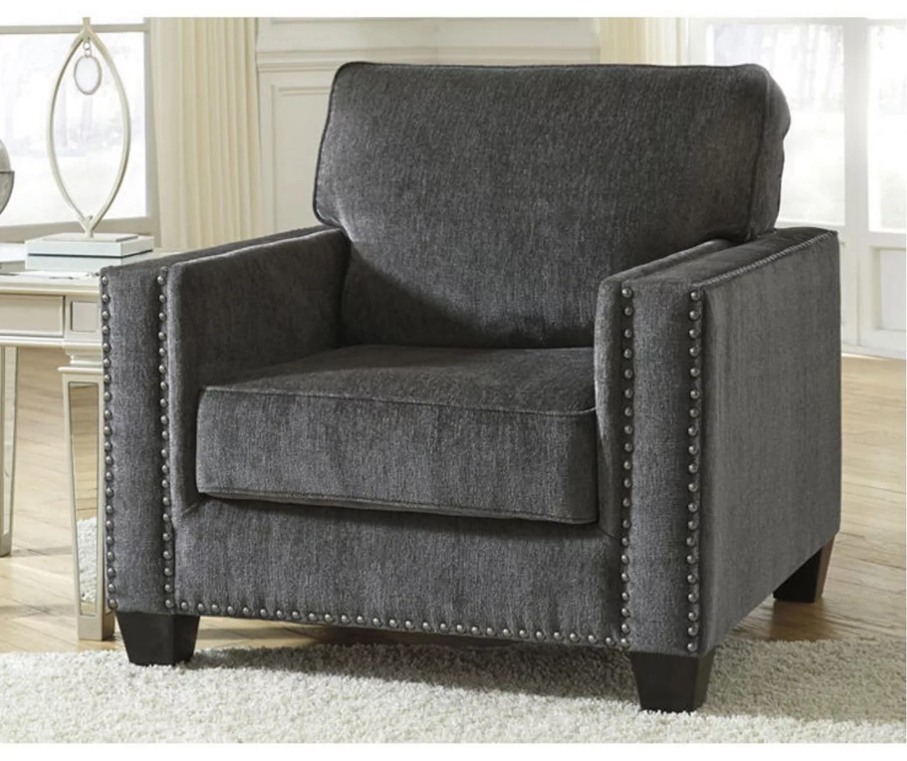 Gavril Smoky Gray Armchair - Image 2