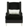 Harriotte Black Accent Chair