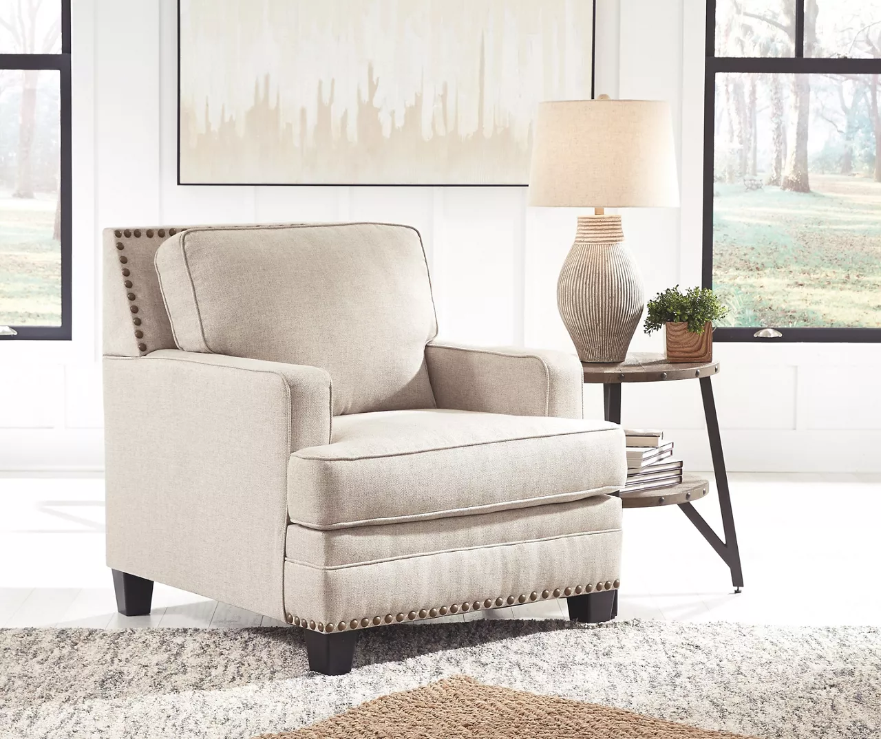 Claredon Beige Armchair - Image 5