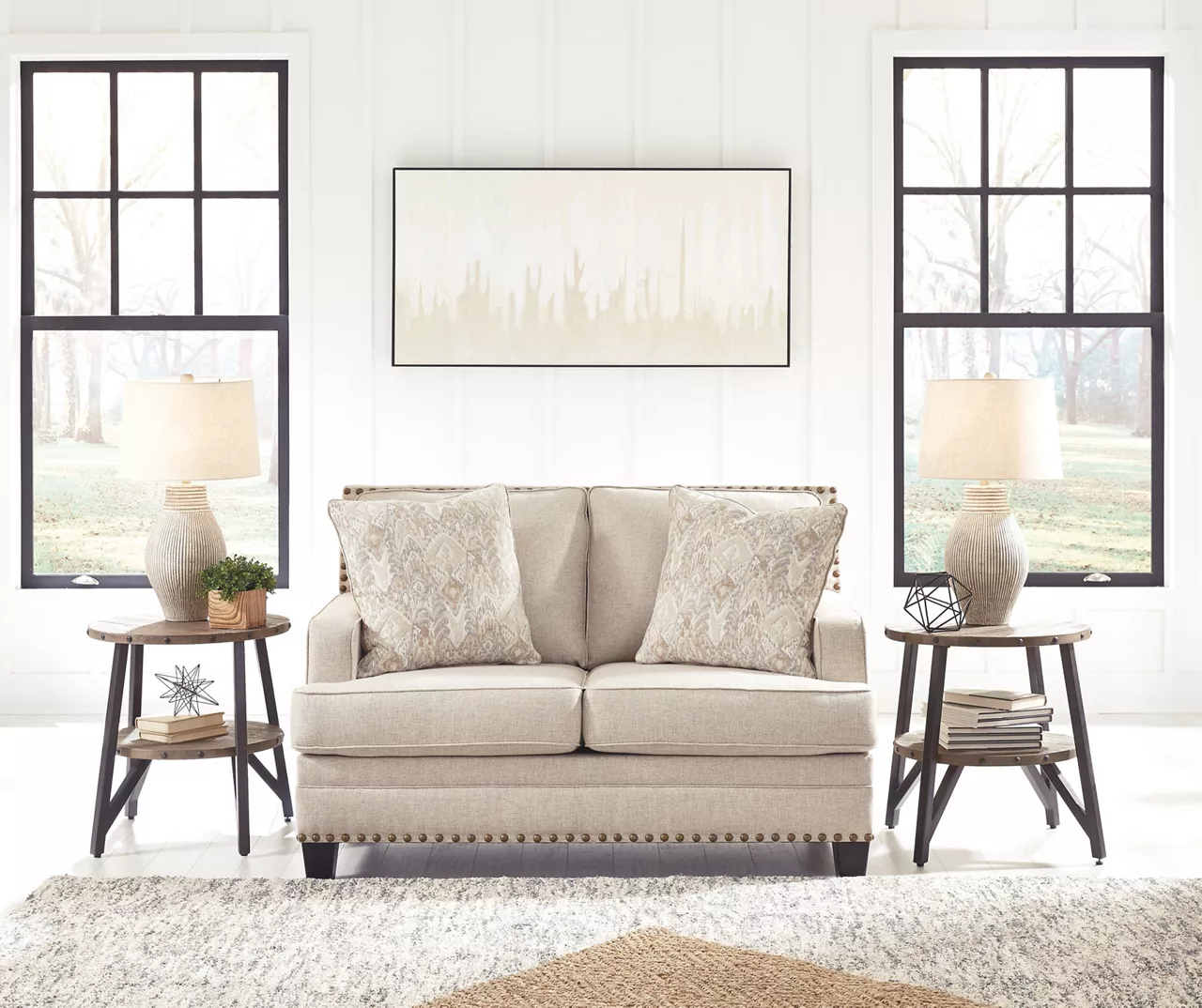 Claredon Beige Loveseat - Image 6