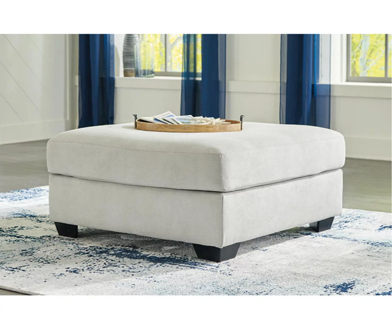 Lowder Stone Oversize Accent Ottoman - Image 2