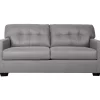 Battstone Graphite Faux Leather Sofa