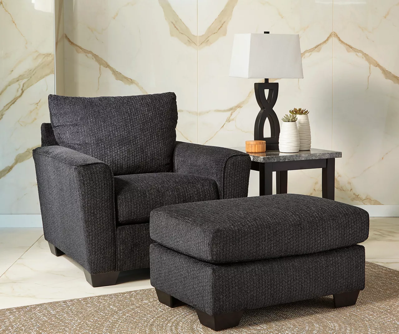 Wixon Black Armchair - Image 3