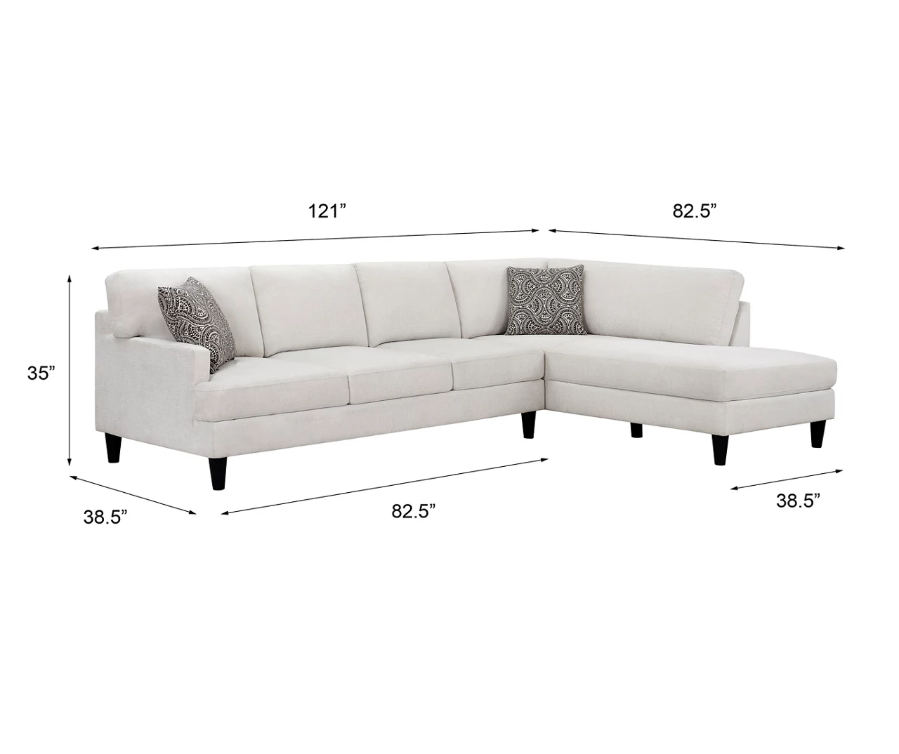 Broyhill Fresno Cream Sectional - Image 11
