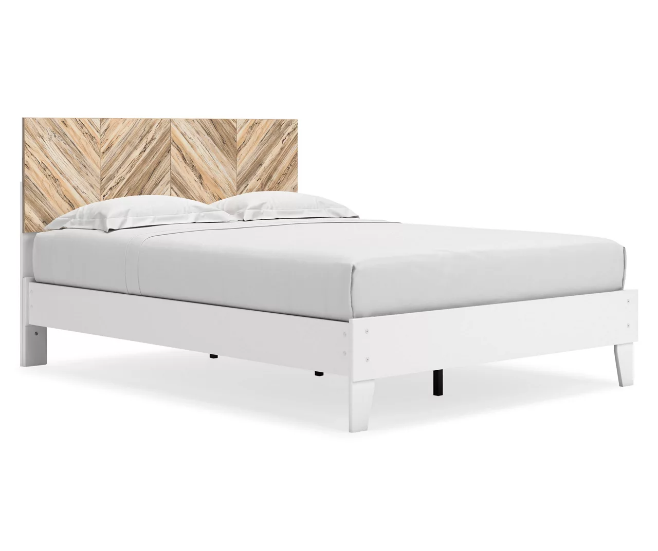 Signature Design By Ashley Piperton White Queen Panel Platform Bed
