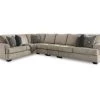 Signature Design By Ashley Bovarian Stone 4-Piece Sectional With Right-Facing Loveseat