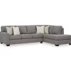 Broyhill Reydell Charcoal Sectional